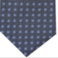 Gravata de seda clássica Alfani Masculina Geometric Collins Neat Azul Tamanho Regular