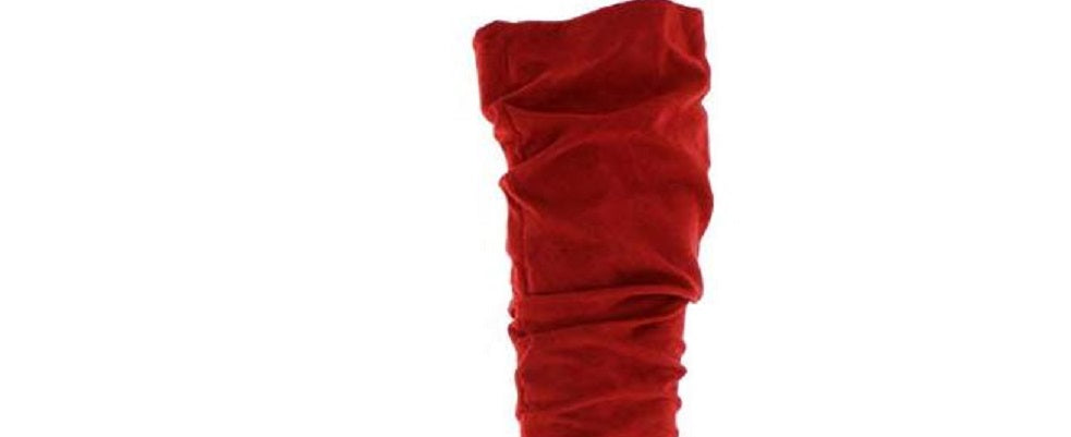 Botas femininas Bar III Edina de camurça sintética, cano médio, tamanho 5,5 M, vermelhas