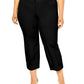 Calça Alfani Plus Size Feminina com Punhos e Cordão Preto 14 W