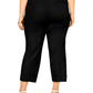 Calça Alfani Plus Size Feminina com Punhos e Cordão Preto 14 W