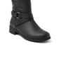 Botas de montaria femininas XOXO Maxfield Wide F Tall, pretas, tamanho 5,5