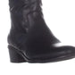 Botas femininas Bar III Vayla com zíper e salto alto, pretas, tamanho 11 M