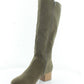 Botas femininas acima do joelho em camurça sintética Finnly da Style &amp; Co, verde, tamanho 5 M