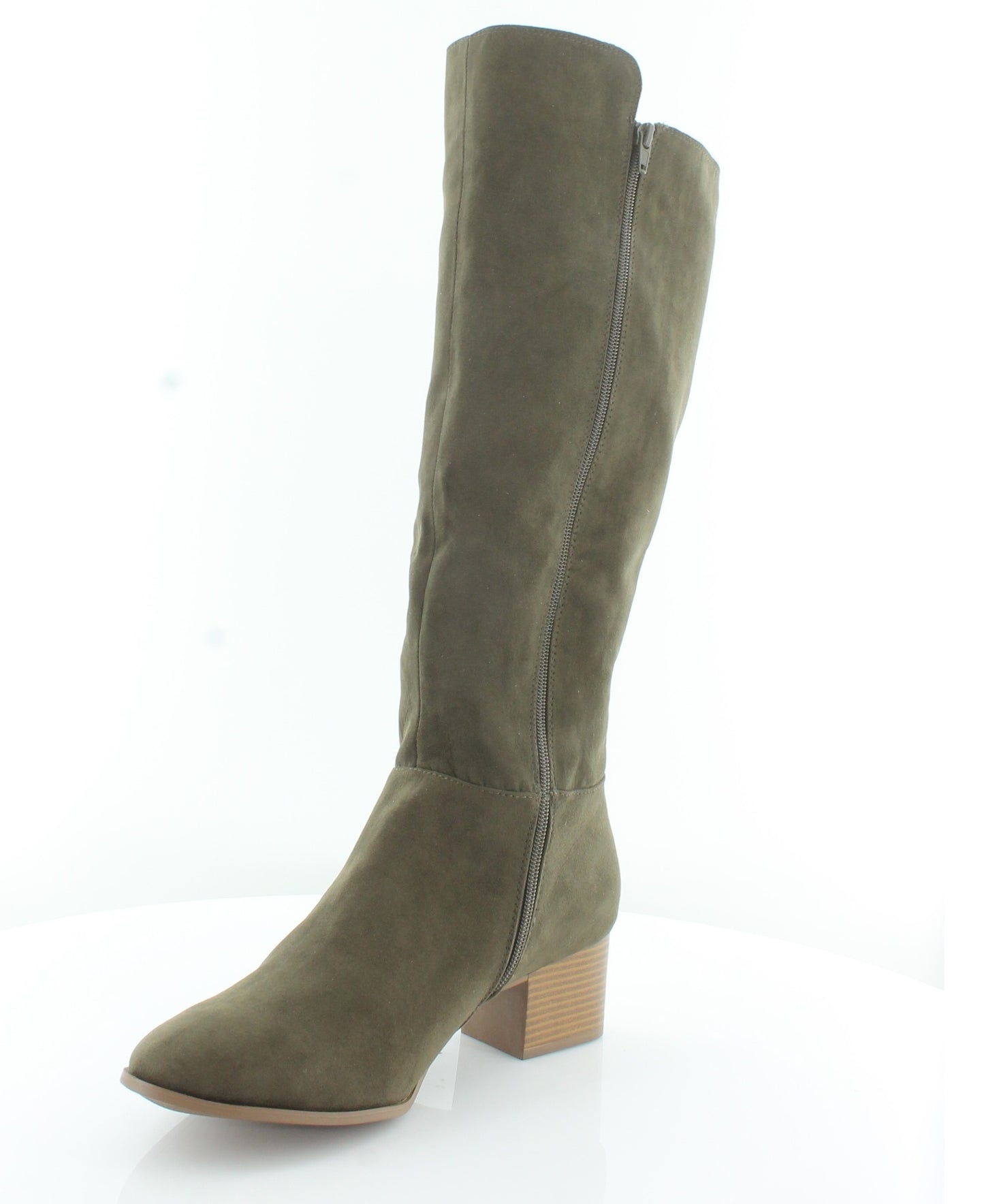 Botas femininas acima do joelho em camurça sintética Finnly da Style &amp; Co, verde, tamanho 5 M