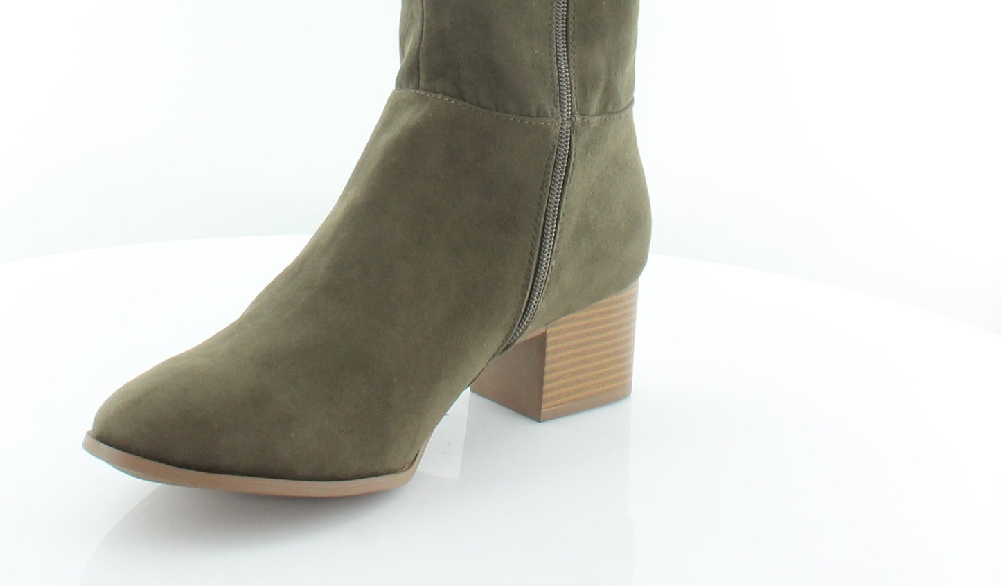 Botas femininas acima do joelho em camurça sintética Finnly da Style &amp; Co, verde, tamanho 5 M