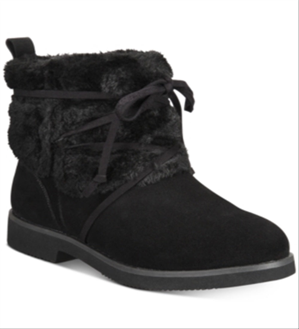 Botas femininas estilo &amp; co Zijune para clima frio, pretas, tamanho 5 M
