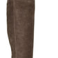 Botas femininas estilo Izalea Crocodilo bico fechado tornozelo marrom tamanho 7,5 M