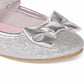Tênis Carter's Girl's Slip on com velcro e bico redondo, cinza, tamanho 12