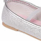 Tênis Carter's Girl's Slip on com velcro e bico redondo, cinza, tamanho 12