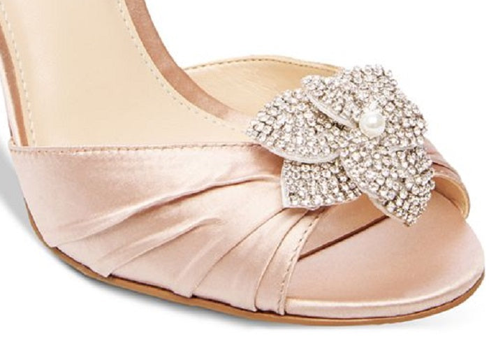 Sandália Steve Madden Feminino SB Briar Nude Satin Rosa Tamanho 8,5 M