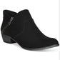 Botas femininas American Rag Abby com acolchoamento e salto bloco, bico redondo, pretas, tamanho 7,5 M