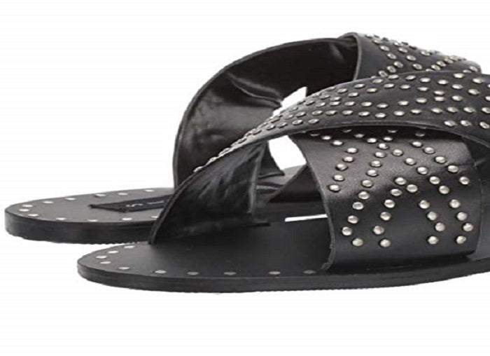 Sandália feminina Steve Madden Girlish preta tamanho 6,5