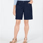 Karen Scott Shorts Skimmer Feminino Azul Tamanho 10 Petite