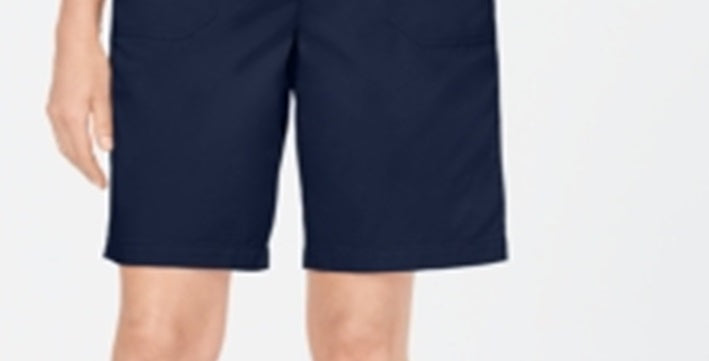 Karen Scott Shorts Skimmer Feminino Azul Tamanho 10 Petite