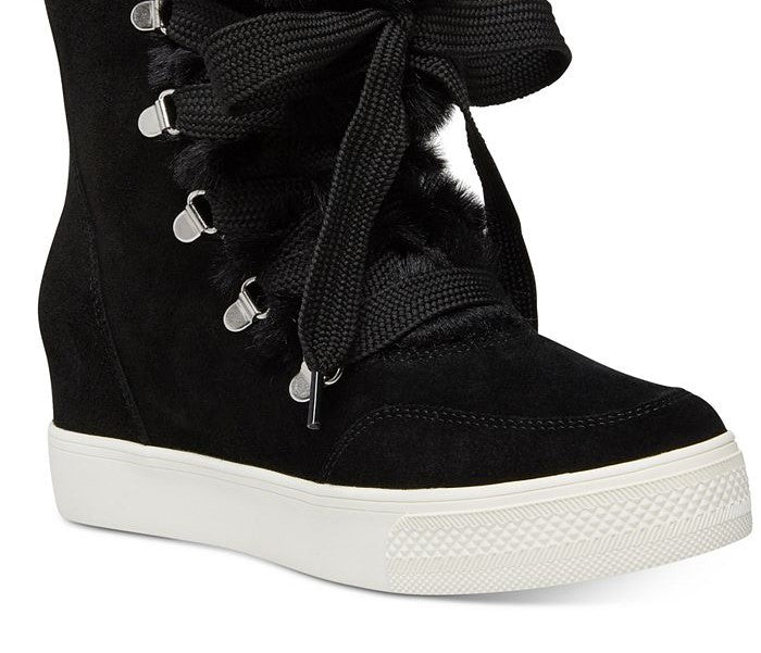 Tênis botinha Wharton Faux Fur Steve Madden Feminino Preto Tamanho 7,5 M