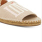 Sandálias femininas Ellen DeGeneres com alpargatas de couro Skylin com logotipo "Love" marrom, tamanho 10 M