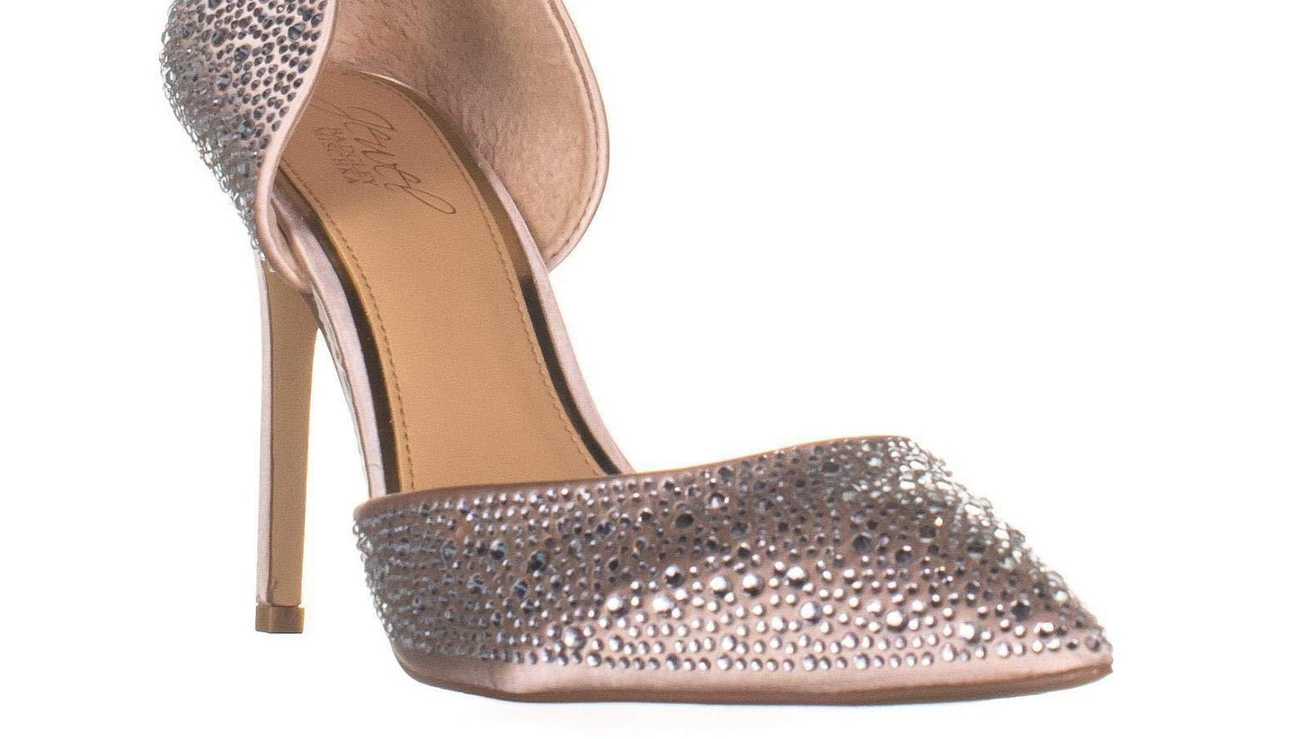 Scarpin Badgley Mischka Alexandra Feminino Marrom Tamanho 8,5 M