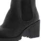 Botas femininas American Rag Morghan de couro sintético com bico redondo, pretas, tamanho 8 M