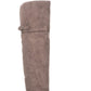 Botas femininas American Rag com fivela e zíper, bico redondo, salto bloco, marrom, tamanho 7,5 M