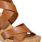 Sandálias femininas com tiras e salto plataforma Landor da INC International Concepts, marrom, tamanho 8 M