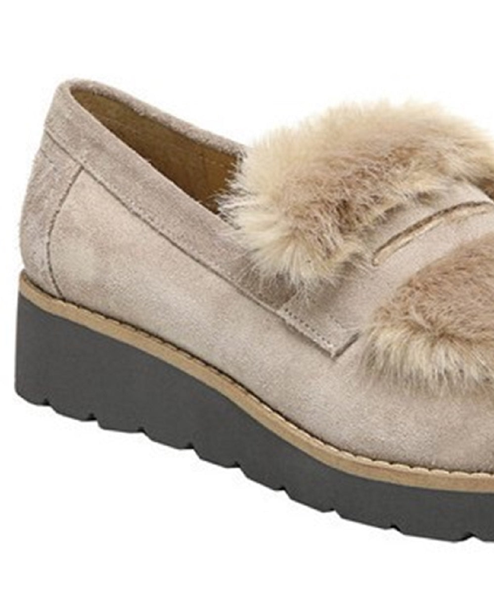 Franco Sarto Harriet Wedge Loafers Femininos Marrom Tamanho 8,5 M