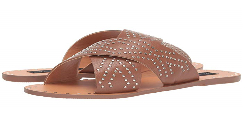 Sandália feminina Steve Madden, marrom, tamanho 8 M