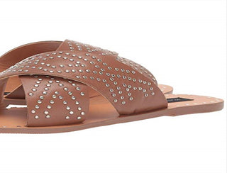 Sandália feminina Steve Madden, marrom, tamanho 8 M