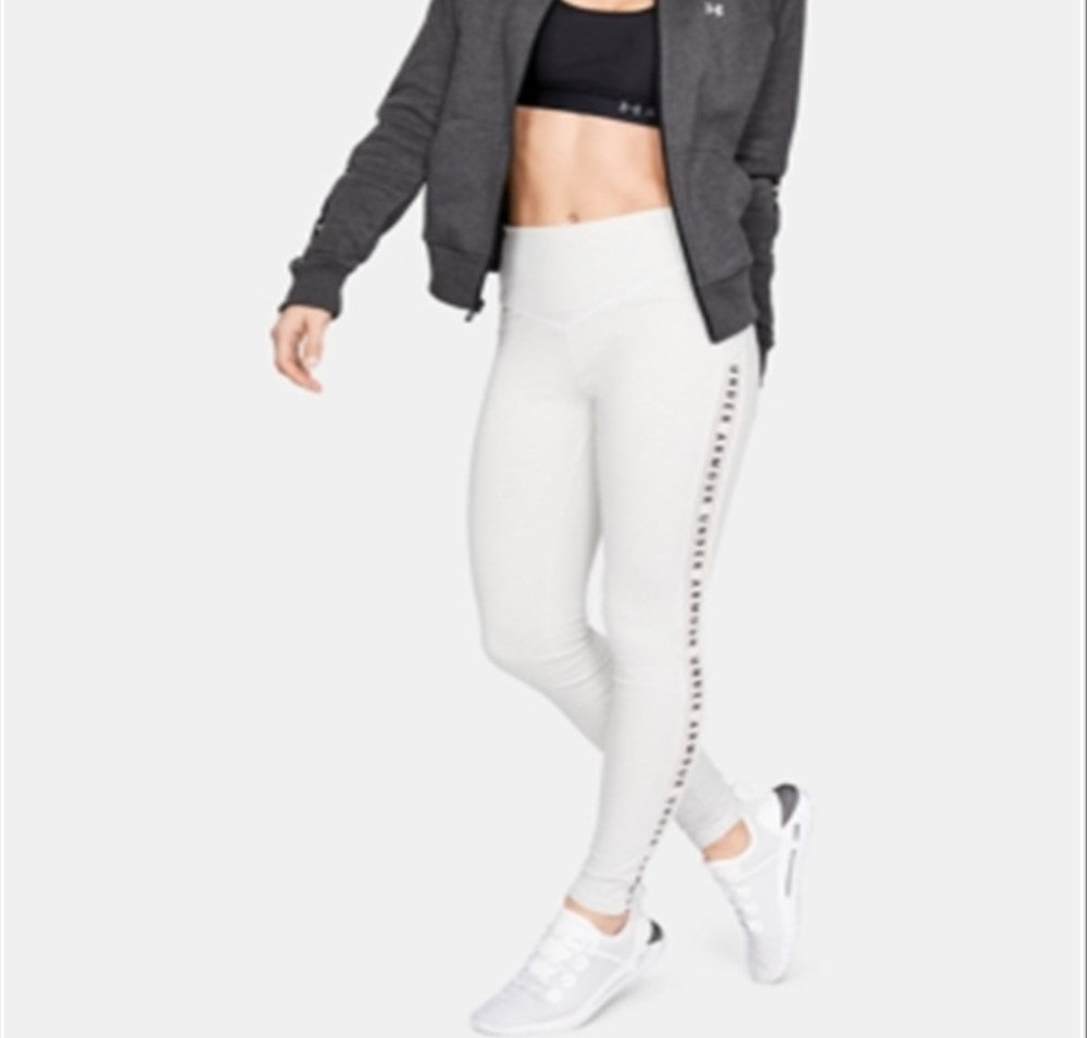 Under Armour Moletom com capuz feminino para corrida e fitness, cinza, tamanho X-S