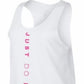 Camiseta regata Nike Miler Dri-FIT Just Do It para corrida, branca, tamanho XL