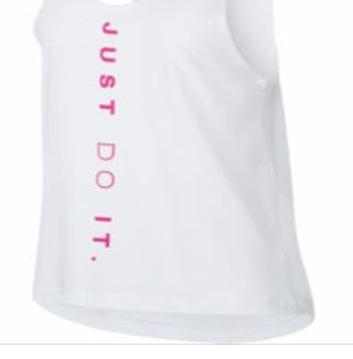 Camiseta regata Nike Miler Dri-FIT Just Do It para corrida, branca, tamanho XL