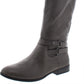 Botas de montaria Kindell de couro sintético femininas Style &amp; Co, cinza, tamanho 5 M