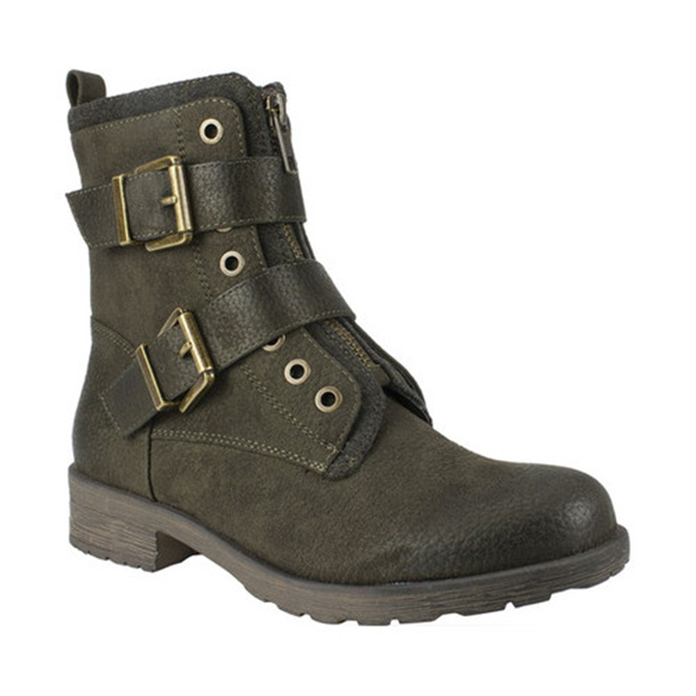 Bota de combate San Diego feminina White Mountain, verde, tamanho 7,5 M