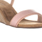 Alfani Gillee Fabric Sandálias femininas casuais com tira no tornozelo e bico aberto, rosa, tamanho 7,5 M