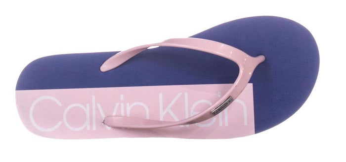 Sandálias Calvin Klein Sonic Flip Flop Femininas Rosa Tamanho 8 M