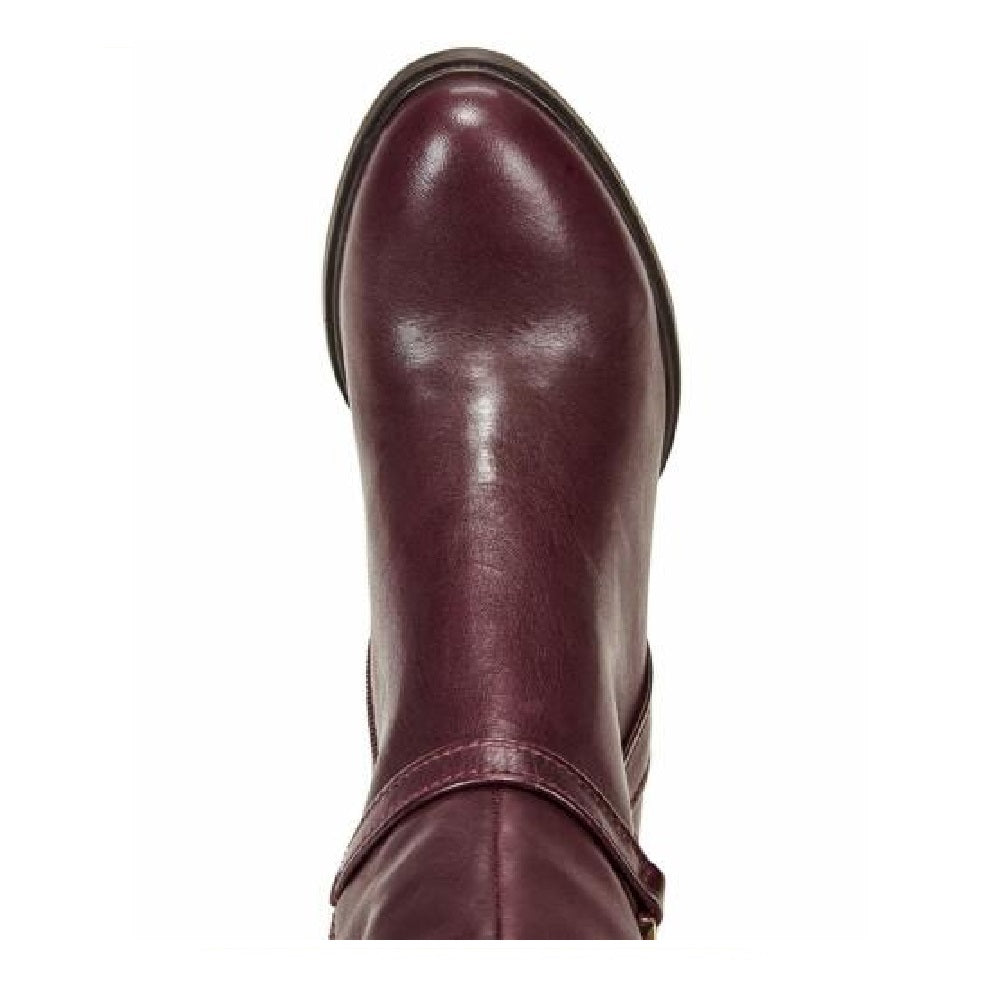 Giani Bernini Rozario Couro Fechado Biqueira Alta Joelho Marrom Oxblood Tamanho 6,5M