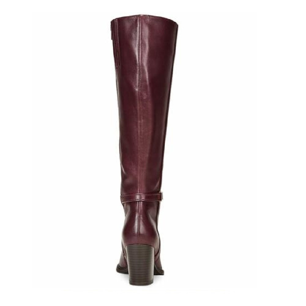 Giani Bernini Rozario Couro Fechado Biqueira Alta Joelho Marrom Oxblood Tamanho 6,5M