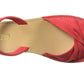 Sandálias femininas Kenneth Cole Reaction Fine Twist, vermelhas, tamanho 7,5 m