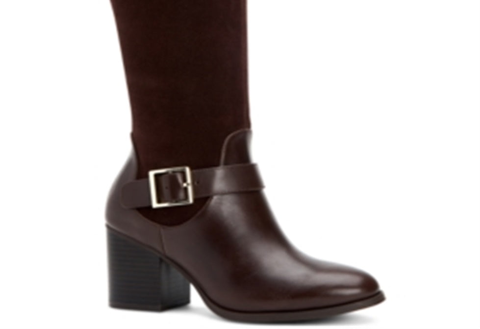 Botas femininas Giani Bernini Jessaa Memory Foam, marrom, tamanho 7 M