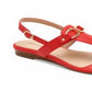 Charter Club Sandálias femininas Ondreaa Thong Flat Red Tamanho 8.5