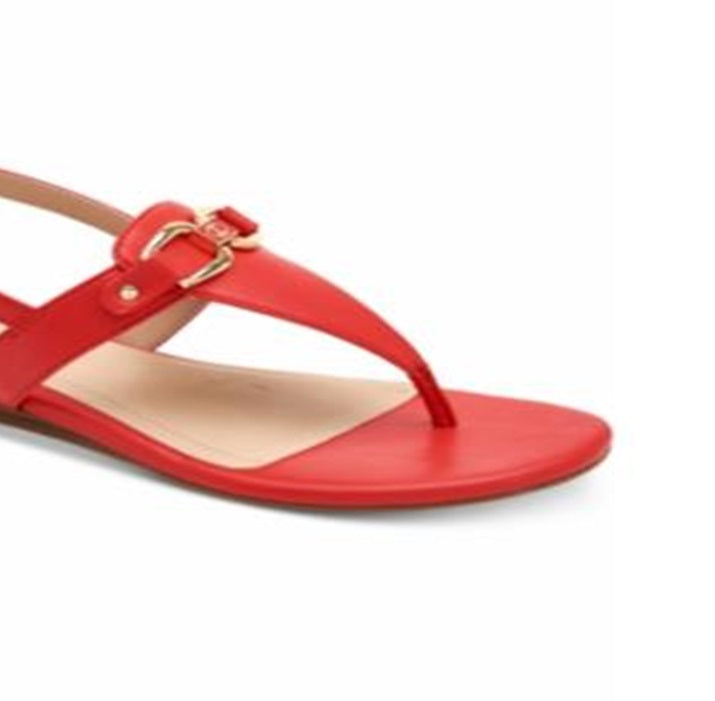 Charter Club Sandálias femininas Ondreaa Thong Flat Red Tamanho 8.5
