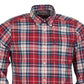 Camisa xadrez Barbour Mne's Highland Tailored vermelha tamanho X-Grande