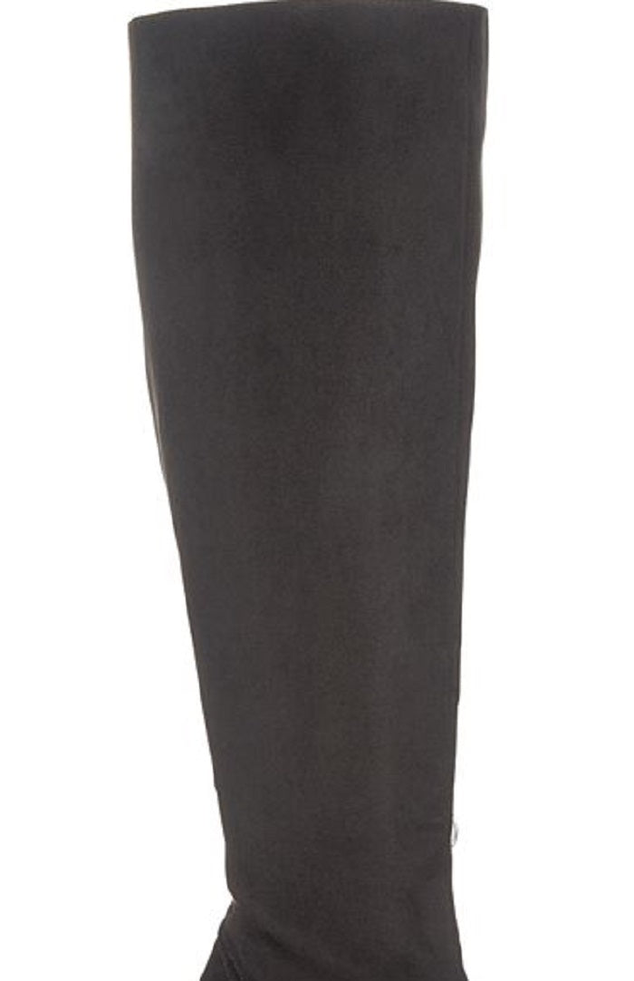 INC International Concepts Sapatos Femininos Taisa Almond Toe Knee Preto Tamanho 9 M