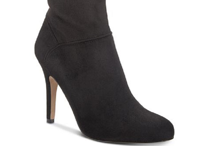 INC International Concepts Sapatos Femininos Taisa Almond Toe Knee Preto Tamanho 9 M