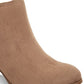 Botas Masrinaa de couro sintético com zíper duplo femininas Style &amp; Co, marrom, tamanho 5 M