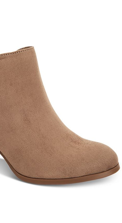Botas Masrinaa de couro sintético com zíper duplo femininas Style &amp; Co, marrom, tamanho 5 M