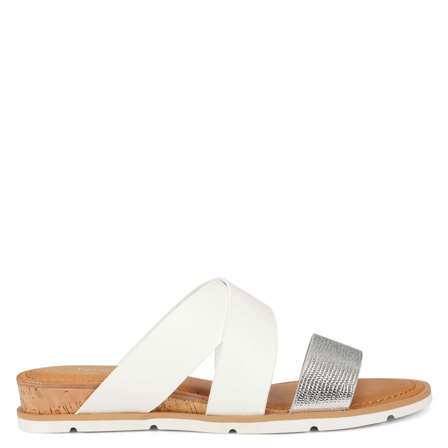 Sandálias Desiree Slide Femininas Nine West Brancas Multi Tamanho 6M