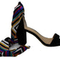 INC International Concepts Kanataf Open Toe Feminino Especial Multicolorido Preto Tamanho 8,5 M