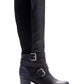 Botas de cano alto Jomaris femininas Style &amp; Co, pretas, tamanho 9,5 m