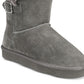 Botas femininas estilo &amp; co TINY2 bico redondo tornozelo para clima frio tamanho 10 M douradas