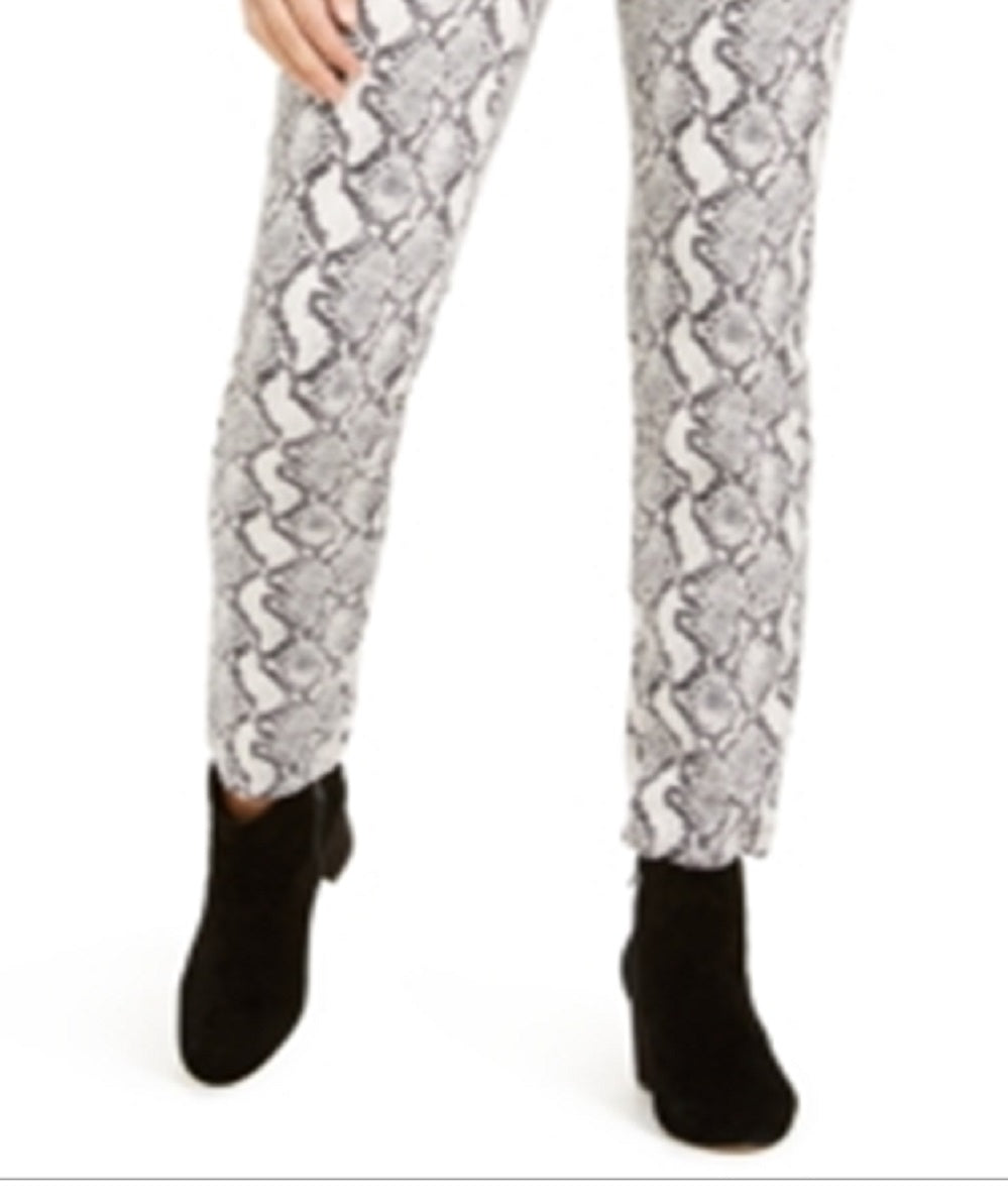 Calça jeans skinny feminina com estampa de cobra, da INC International Concepts, cinza, tamanho 6